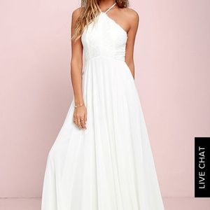 Everlasting Enchantment Ivory Maxi Dress by Lulus